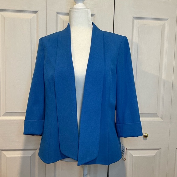 Kasper Jackets & Blazers - ☘️ NWT Kasper Blue Lined Blazer / Jacket - size 12